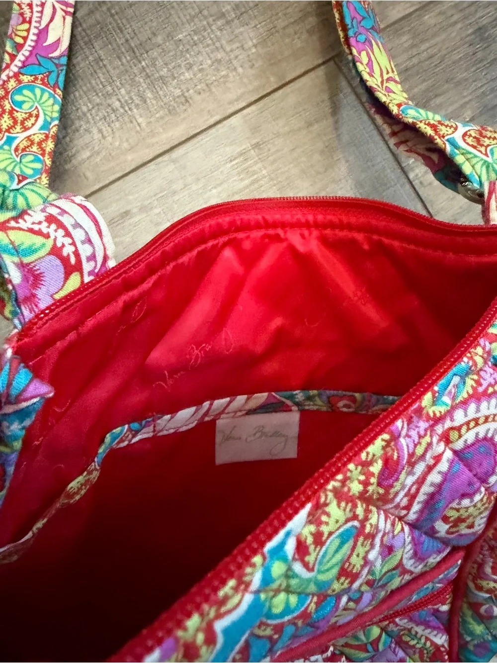 Vera Bradley Multicolor Paisley Crossbody — Pink, Blue & Yellow